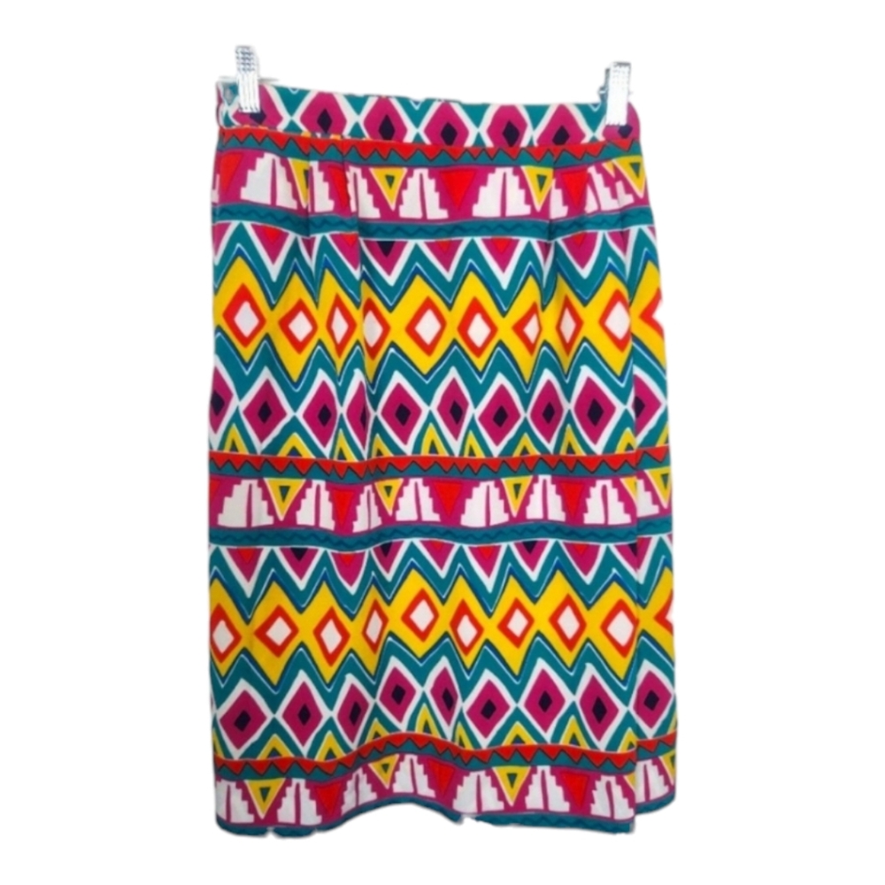 Vintage Patchington Southwestern Straight Midi Skirt Small